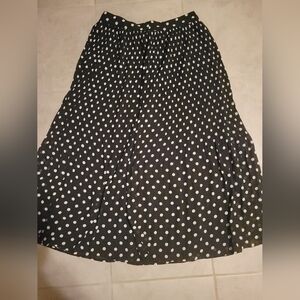 Ellison Black and White Polka Dot Maxi Skirt